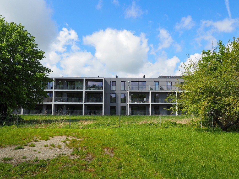 Abscis Architecten - appartementen met zicht op het achterliggend groen - foto Abscis Architecten
