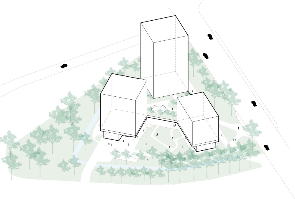 Abscis Architecten - overzichtsbeeld torens - schema Abscis + Archipl